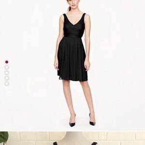 J. Crew Black Sleeveless V-Neck Cocktail Dress